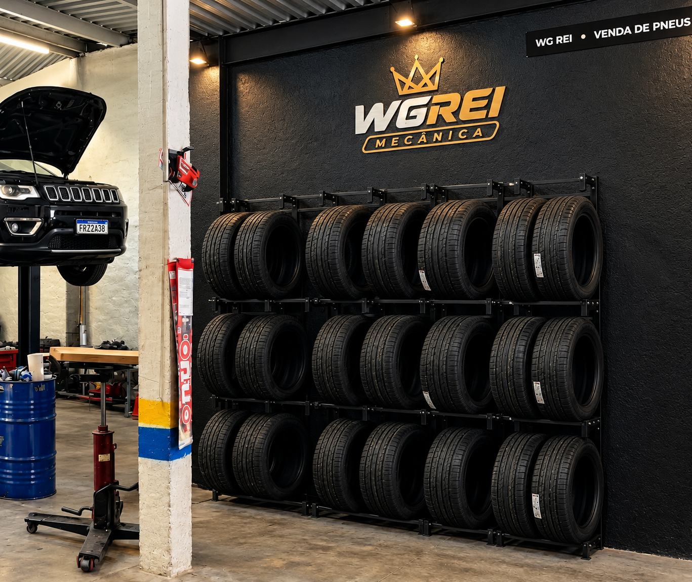 Pneus à venda na WG Rei Mecânica